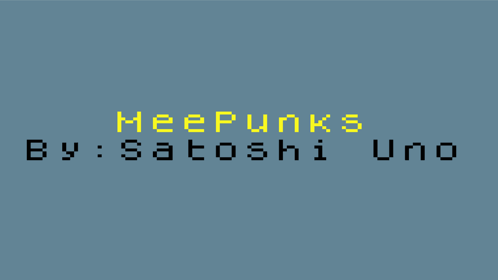 MeePunks By Satoshi Uno