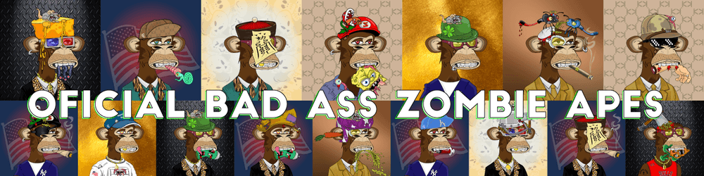 Official Bad Ass Zombie Apes