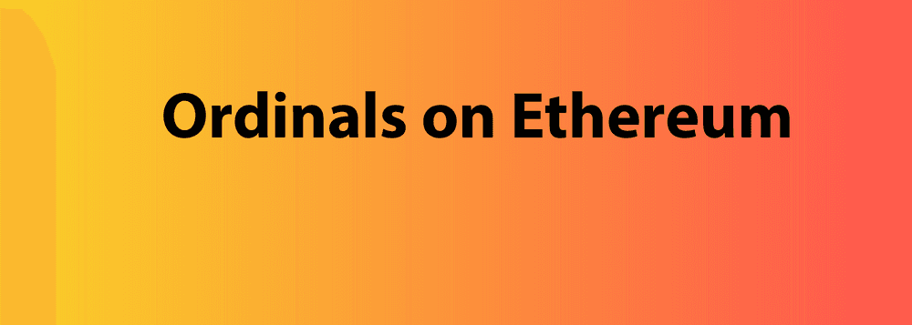 Ordinals On ETH