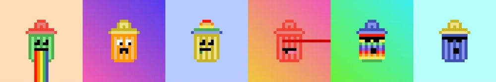 tiny trashcans