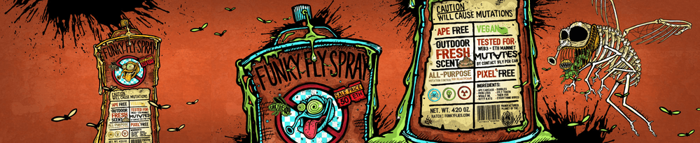Funky Fly Spray Cans Official