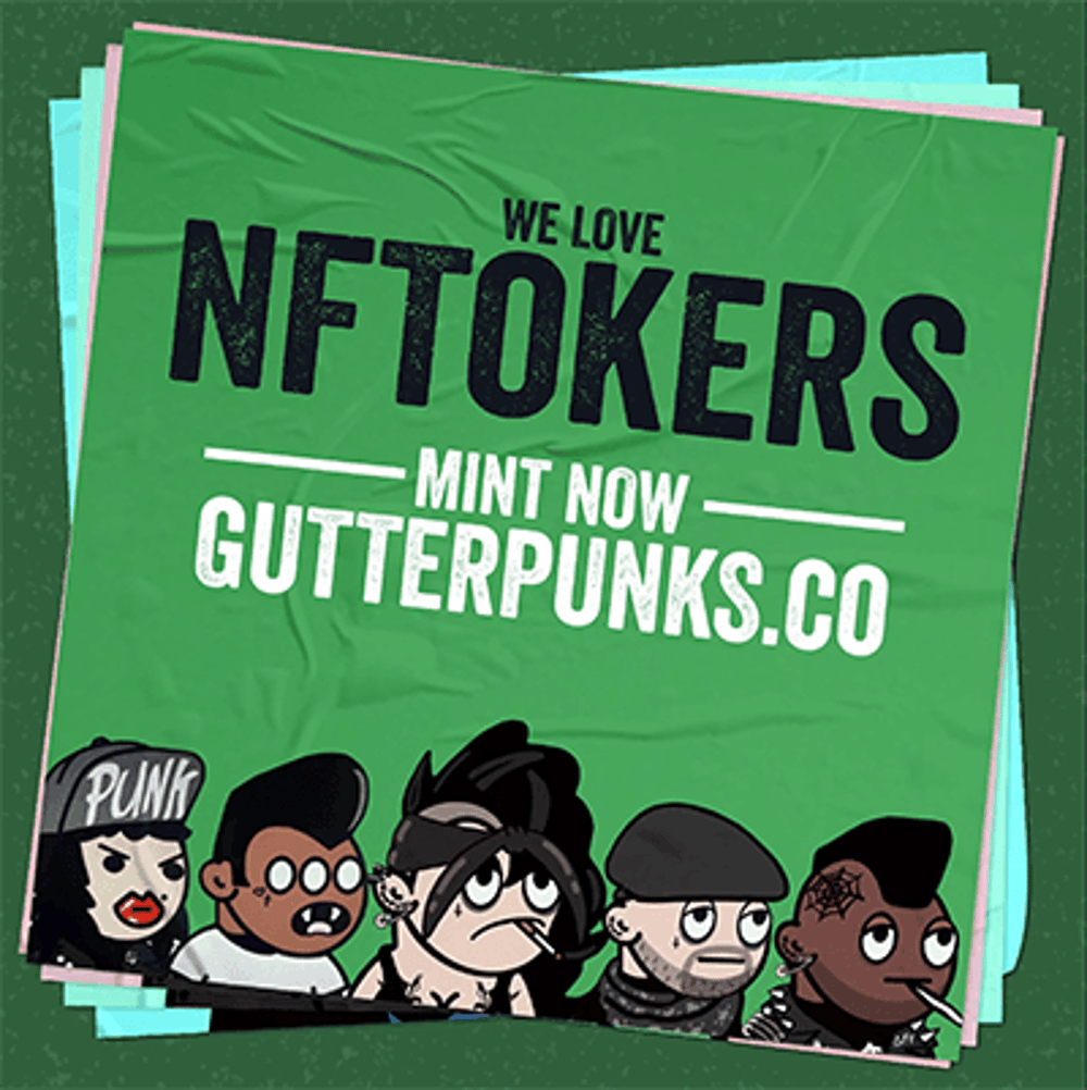 Gutter Punks Flyer - NFTokers