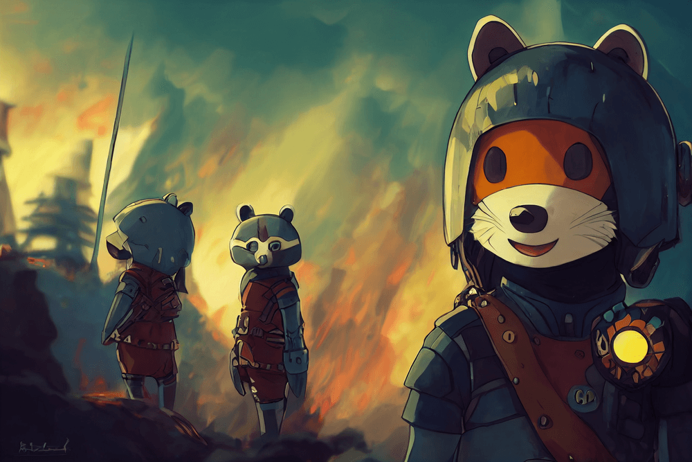 Raccoonz by Yoshi Haga