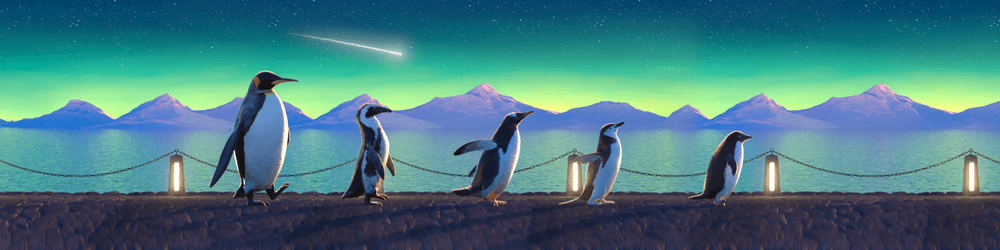 Five Penguins by Gavin Shapiro