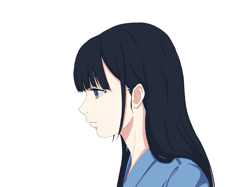 a girl looking at