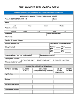 Job Applications