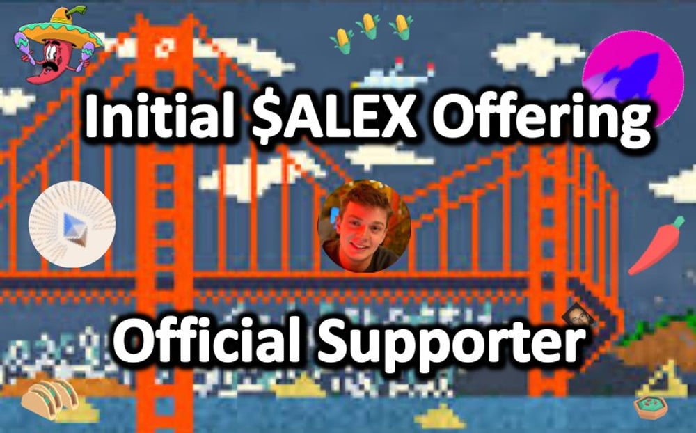 Initial $ALEX Offering Official Supporter