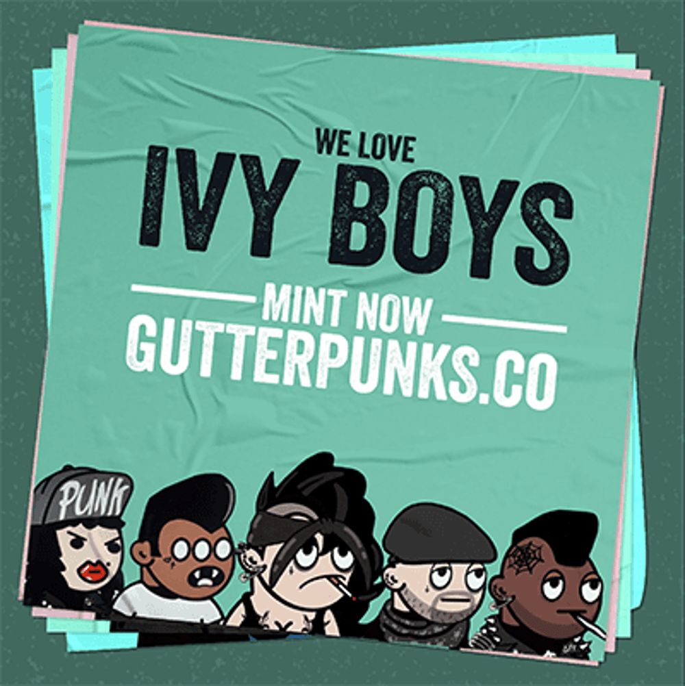 Gutter Punks Flyer - IVY BOYS