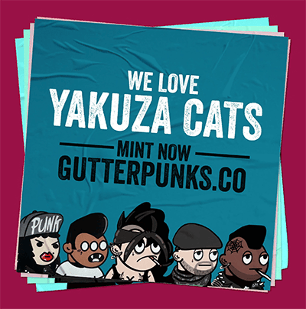 Gutter Punks Flyer - Yakuza Cats