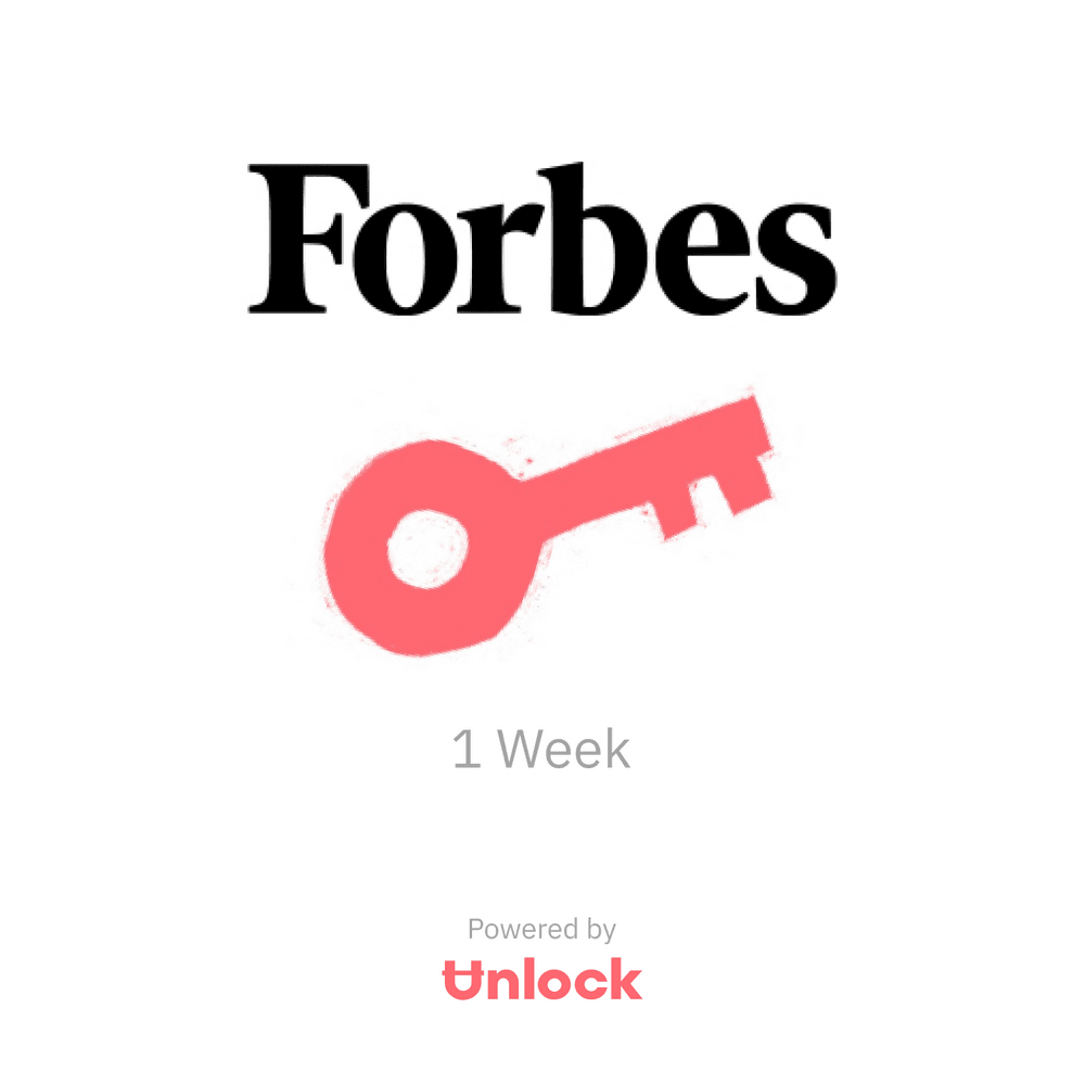Forbes, ad-free, 1 week