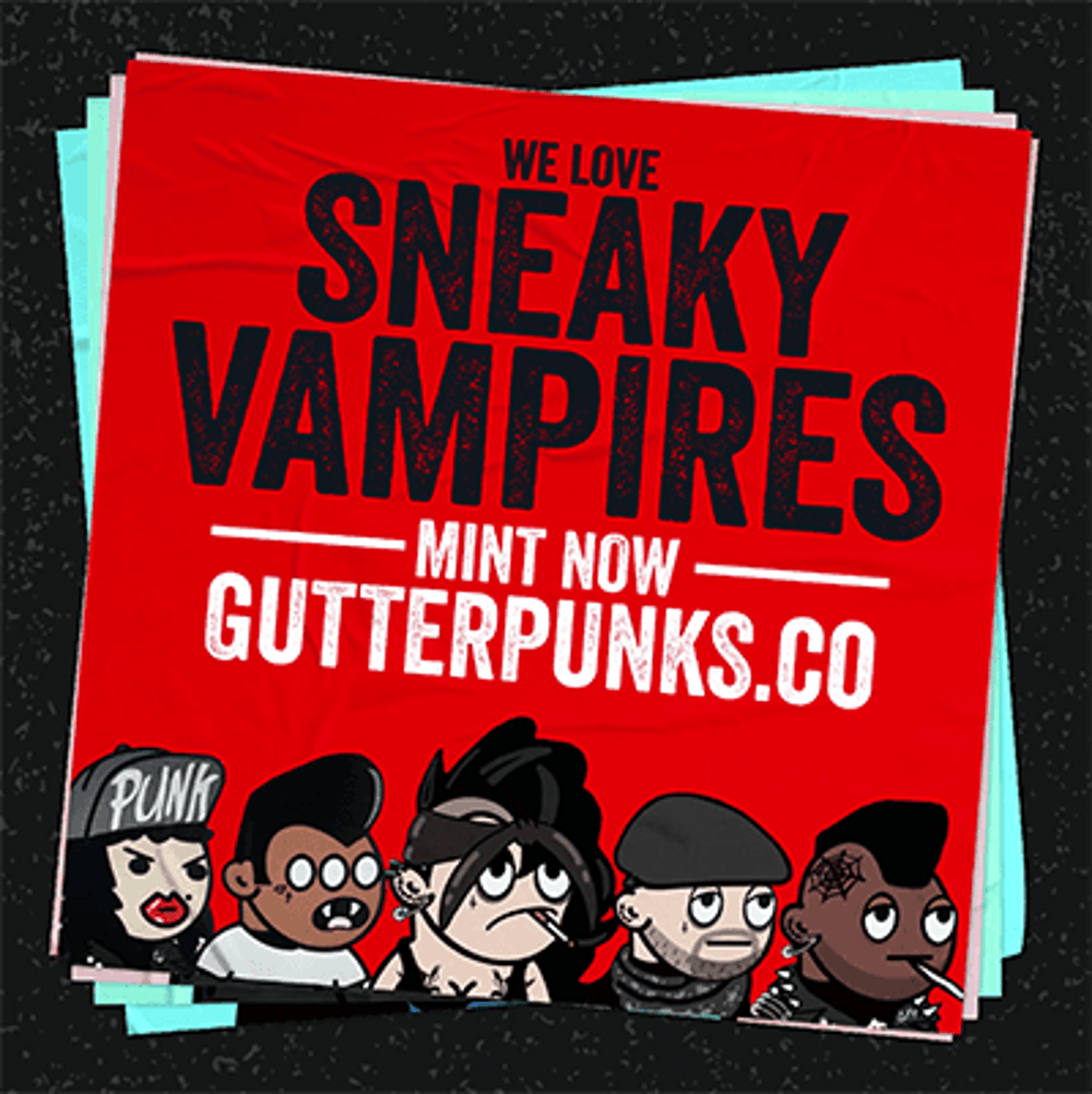 Gutter Punks Flyer - Sneaky Vampire