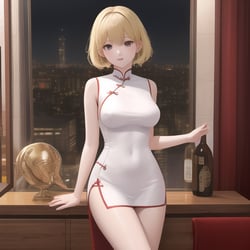 Cheongsam girl logo